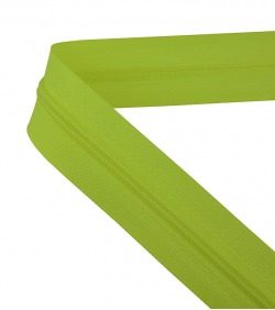 Continuous zip • Spiral 4mm • Fluorescent yellow
