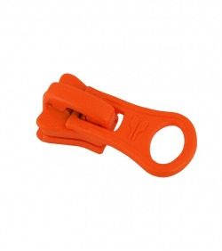Slider • Orange fluo • Moulded zip 6mm (n°5) AGCO