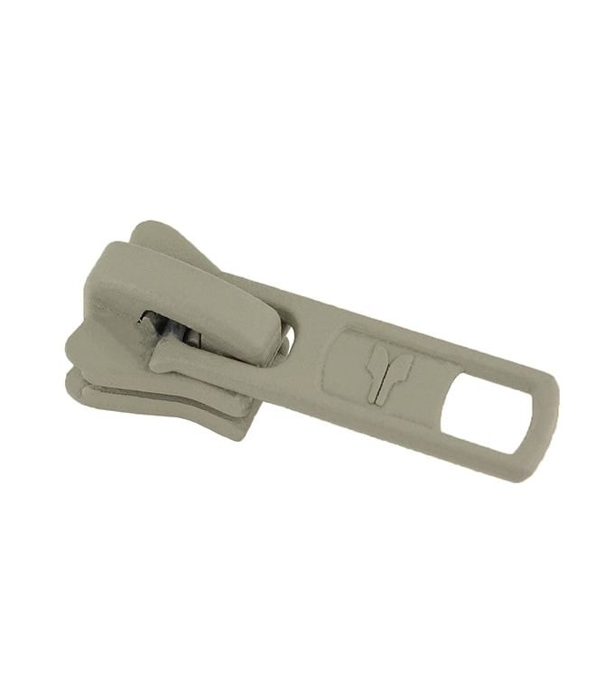 Slider • Light grey • Moulded zip 6mm (n°5) AG