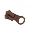 Slider • Brown • Moulded zip 6mm (n°5) AGCO