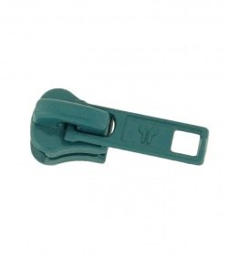 Slider • Dark blue-green • Moulded zip 6mm (n°5) AG