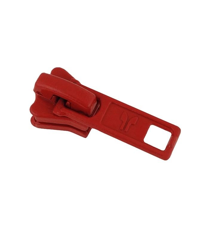 Schieber • Rot • 6mm Kunststoffzähne (Nr.5) AG