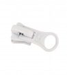 Slider • White • Moulded zip 6mm (n°5) AGCO