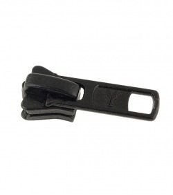 Slider • Black • Moulded zip 6mm (n°5) AG