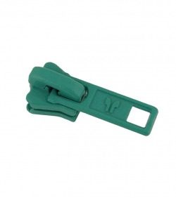 Slider • Light blue-green • Moulded zip 6mm (n°5) AG