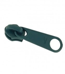 Slider • Dark blue-green • Spiral zip 6mm (n°5) LGLA