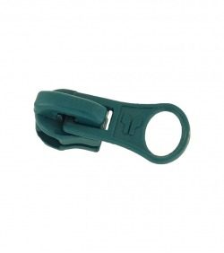 Slider • Dark blue-green • Spiral zip 6mm (n°5) AGCO