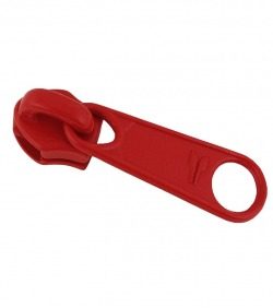 Slider • Red • Spiral zip 6mm (n°5) LGLA