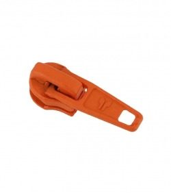 Slider • Peach orange • Spiral zip 6mm (n°5) AG