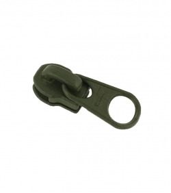 Slider • Green khaki • Spiral zip 4mm (n°3) LGKO