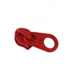Slider • Red • Spiral zip 4mm (n°3) LGKO