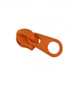 Slider • Peach orange • Spiral zip 4mm (n°3) LGKO