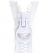 N°20 Separable zipper 14mm • White • Long length Plastic slider