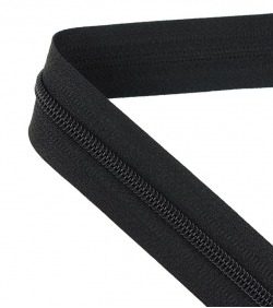 Continuous zip • Spiral 5mm • Black