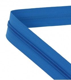 Continuous zip • Spiral 5mm • Blue