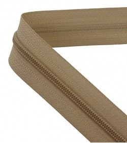 Continuous zip • Spiral 5mm • Sand beige