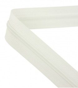 Continuous zip • Spiral 5mm • White