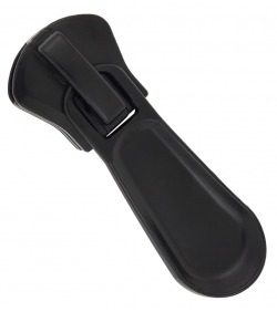 Slider • Black • Moulded zip 14mm (n°20)