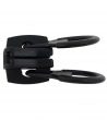 Double pull plastic slider • Black • Moulded plastic teeth 14mm (n°20)