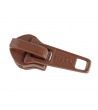 Curseur standard • Marron • n°30 pour maille spirale 6mm (n°5)