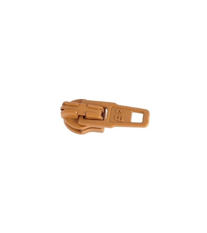 Standard slider • Light brown • n°30 for spiral zip 4mm (n°3)