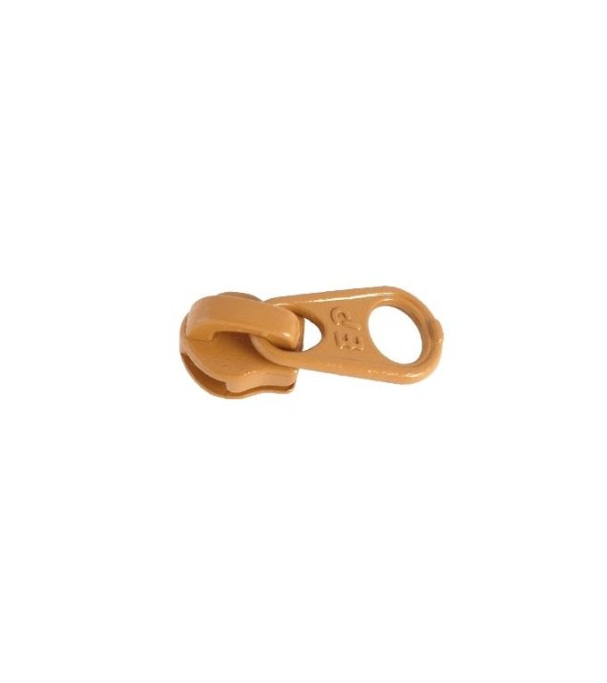 Standard slider • Light brown • n°301 for spiral zip 4mm (n°3)