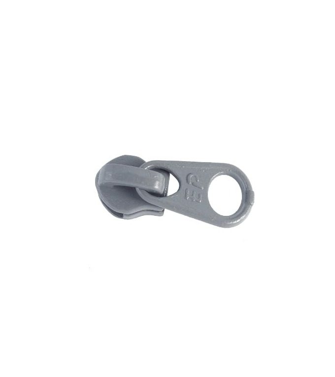 Standard slider • Grey • n°301 for spiral zip 4mm (n°3)