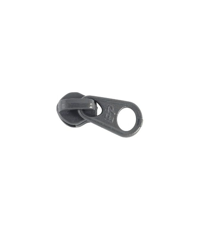 Reverse slider • Dark grey • n°301 for spiral zip 4mm (n°3)