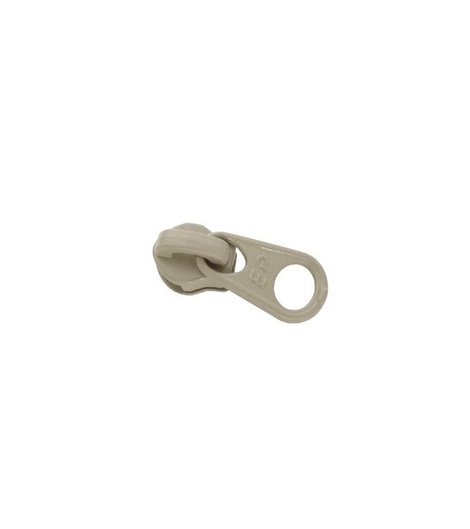 Standard slider • Sand beige • n°301 for spiral zip 4mm (n°3)