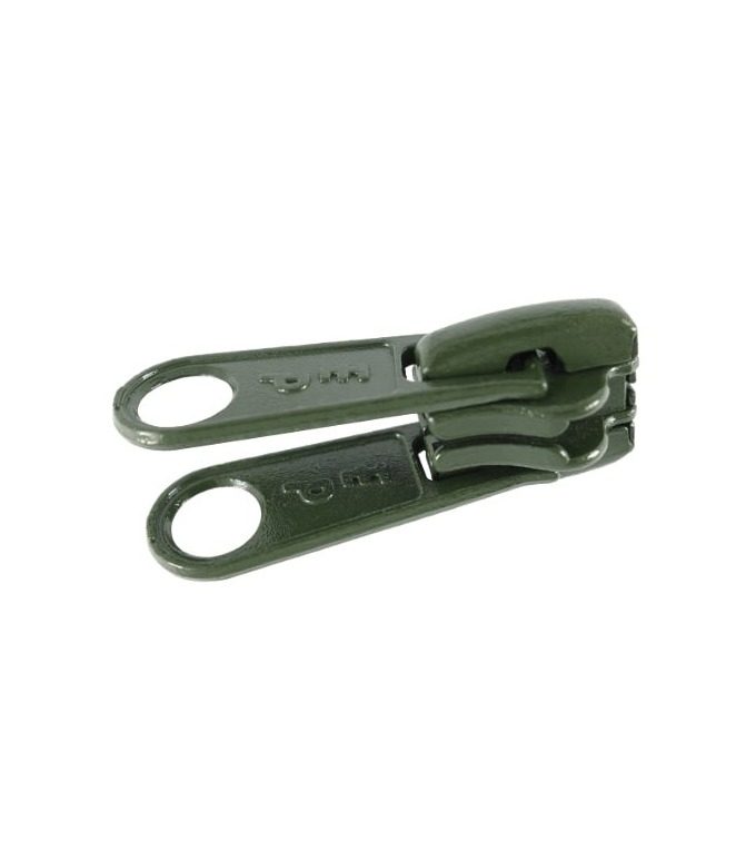 Schieber Beidseitig • Militärgrün • Nr.D133 für 6mm Kunststoffzähne (Nr.5)