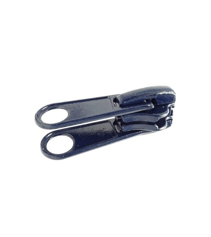 Double pull slider • Navy blue • n°D133 for moulded zip 6mm (n°5)
