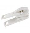Double pull plastic slider • White • n°P30 for moulded zip 9mm (n°10)