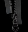 Separable zip 65cm • Black • Moulded zip 9mm