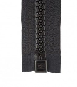 Separable zip • Black • Moulded zip 9mm