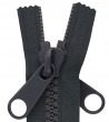 Separable zipper • Anthracite • Long length Double pull tab sliders