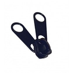 Double pull slider • Navy blue • n°D90 for moulded zip 9mm (n°10)