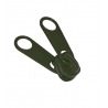 Double pull slider • Military green • n°D90 for moulded zip 9mm (n°10)